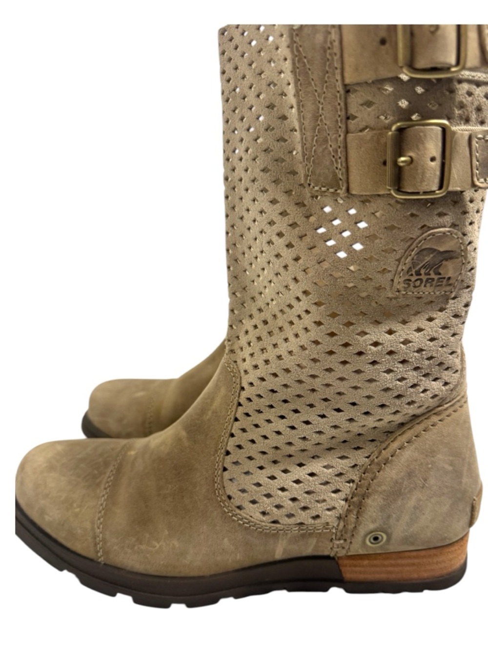 Sorel Perforated Calf high boots size 7.5